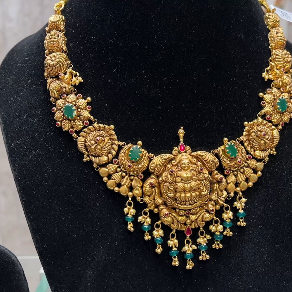 SOUTH INDIA 35.04gms NECKLACE 22K Yellow Gold