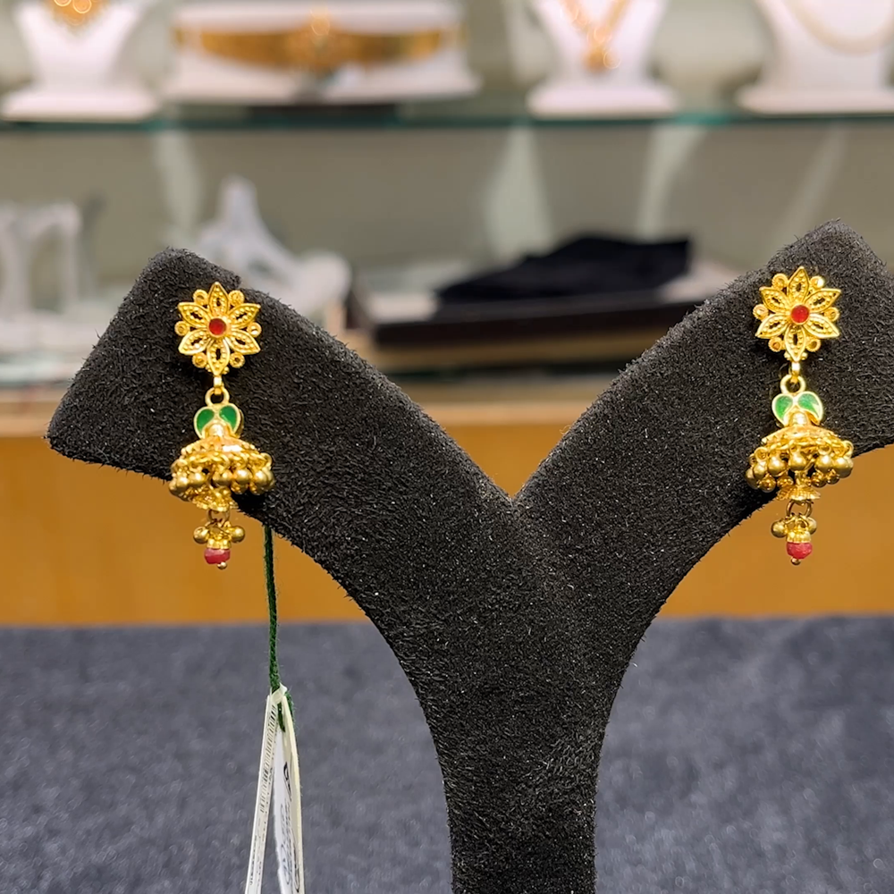 Anu Jewellers 6.49gms EARRINGS 22K Yellow Gold