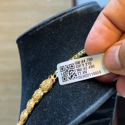 Chennai Shopping Mall 42.49gms HARAMS 22K Yellow Gold