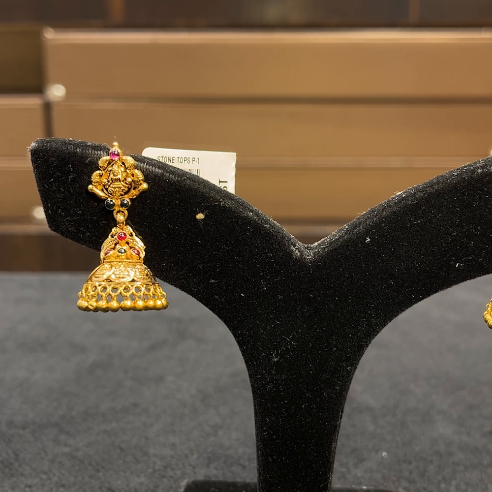 CHANDANA Brothers 7.72gms EARRINGS 22K Yellow Gold