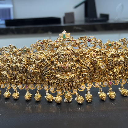 MUKUNDA JEWELLERS 127.499gms VADDANAM 22K Yellow Gold