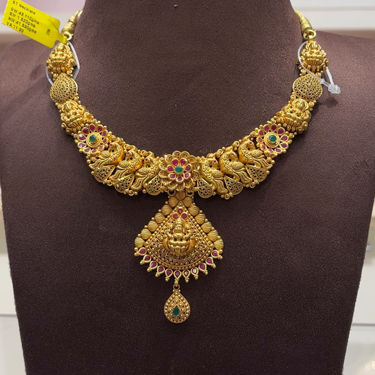 SwarnaKanchi 41.59gms NECKLACE 22K Yellow Gold