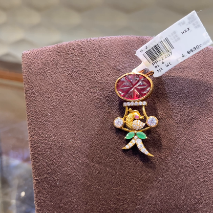 SRI RAM 4.863gms Pendent 22K Nakshi