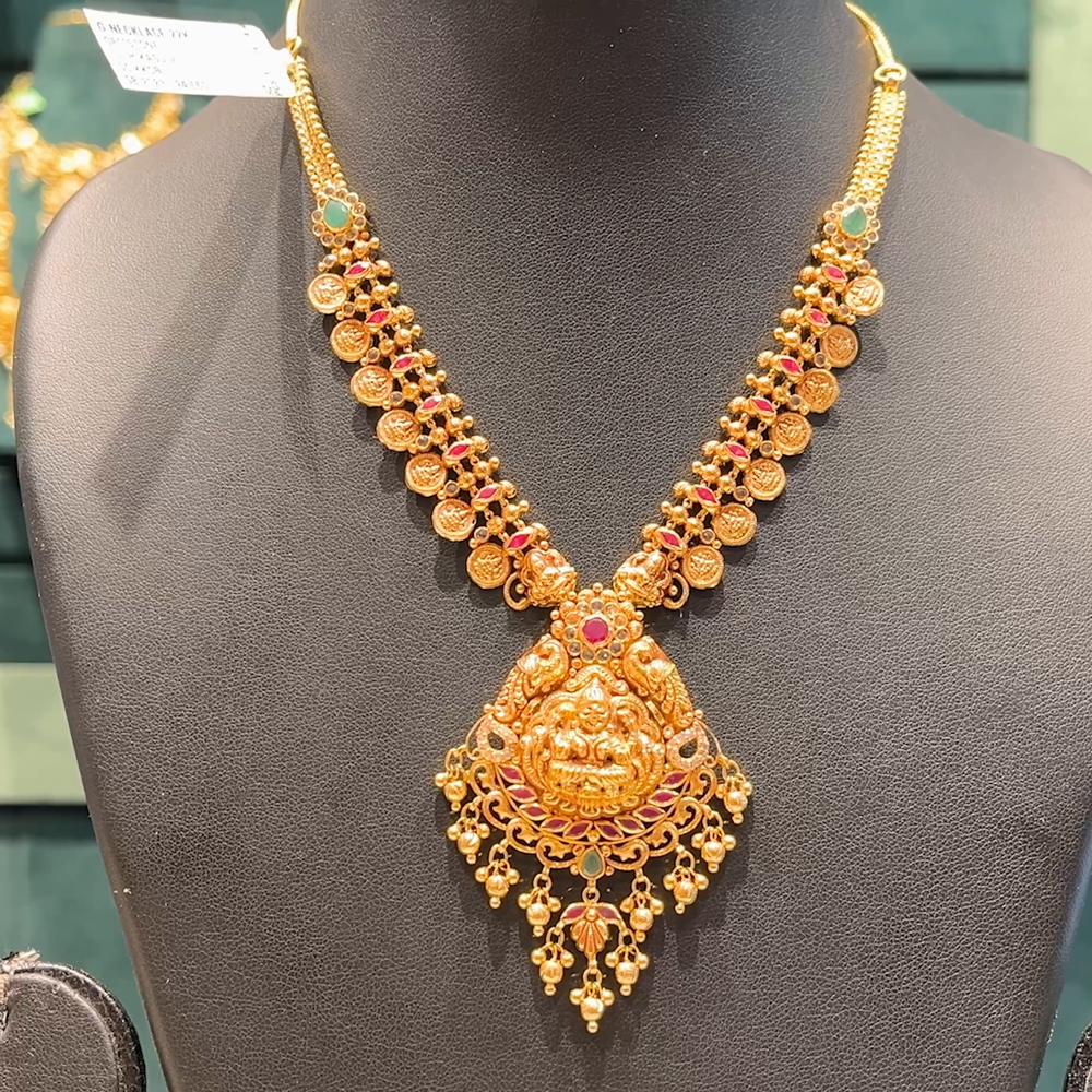 Chennai Shopping Mall 19.25gms NECKLACE 22K Antique