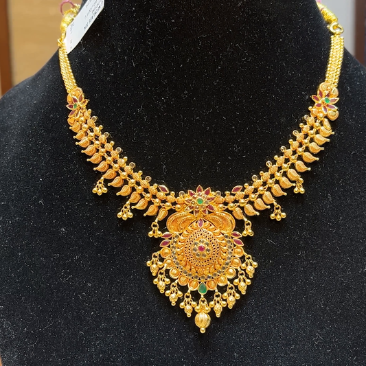 Chennai Shopping Mall 21.84gms NECKLACE 22K Yellow Gold