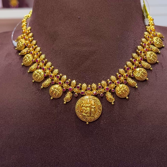 SwarnaKanchi 15.931gms NECKLACE 22K Yellow Gold