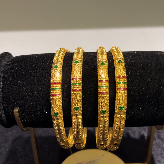 CMR 44.781gms BANGLES 22K Yellow Gold