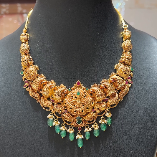 MUKUNDA JEWELLERS 29.715gms NECKLACE 22K Nakshi