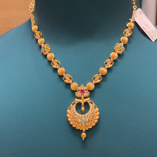 Chennai Shopping Mall 15.03gms NECKLACE 22K Yellow Gold