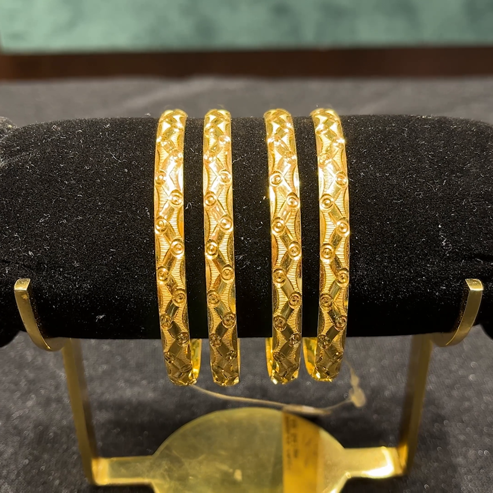 CMR 49.641gms BANGLES 22K Yellow Gold