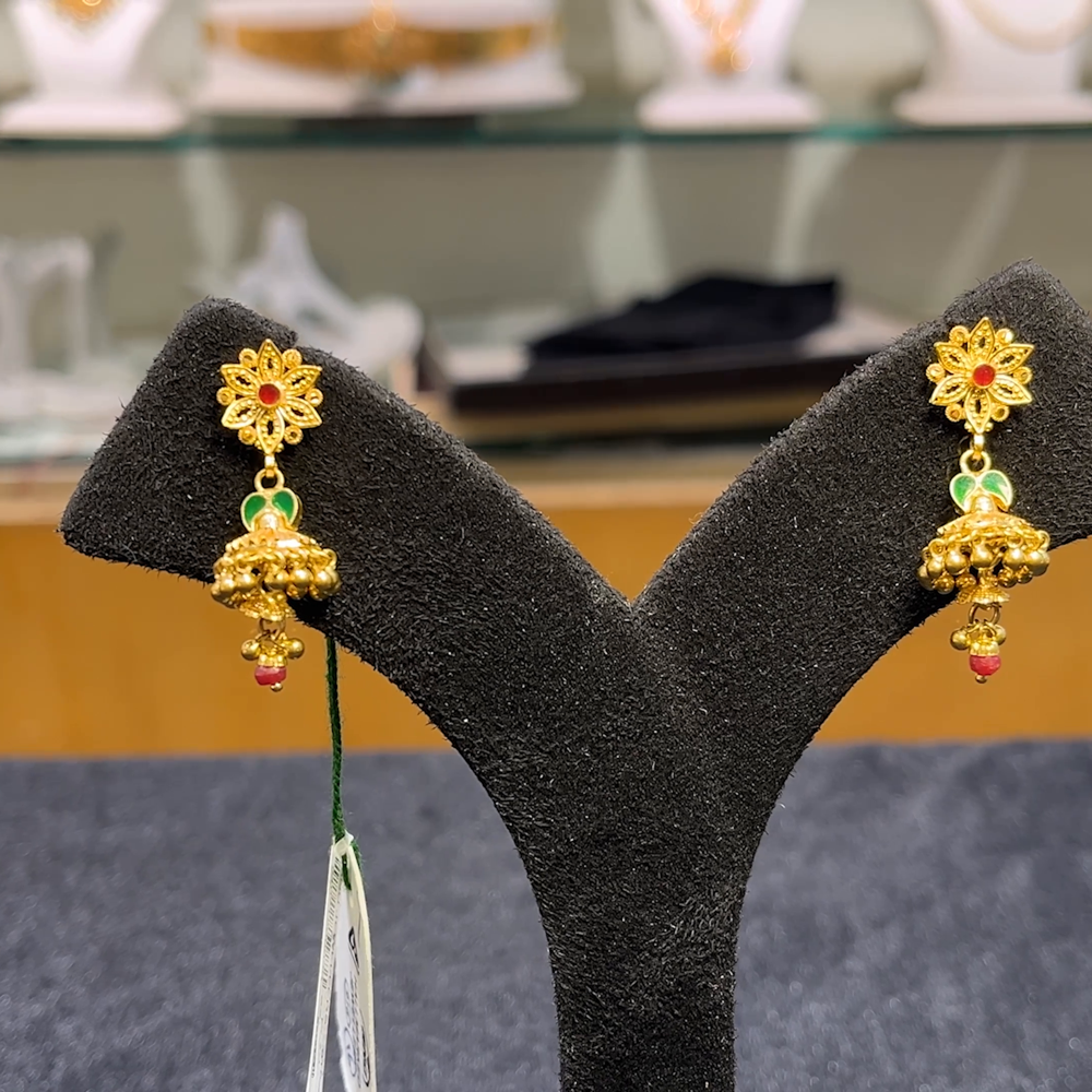 Anu Jewellers 6.49gms EARRINGS 22K Yellow Gold