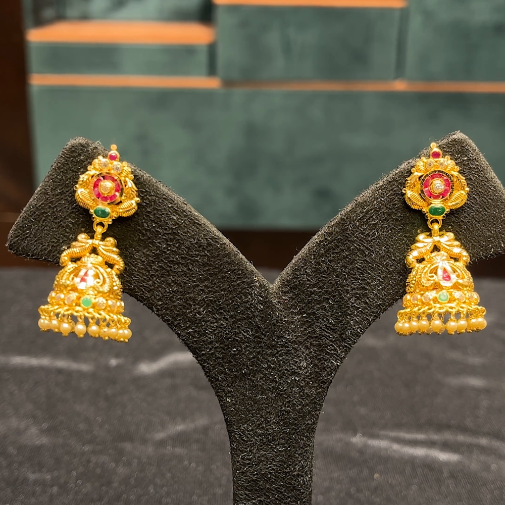 CMR 12.368gms EARRINGS 22K Yellow Gold