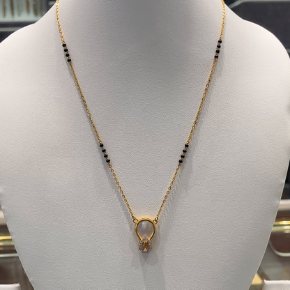 Anu Jewellers 5.835gms SHORT BLACK BEADS 22K Yellow Gold