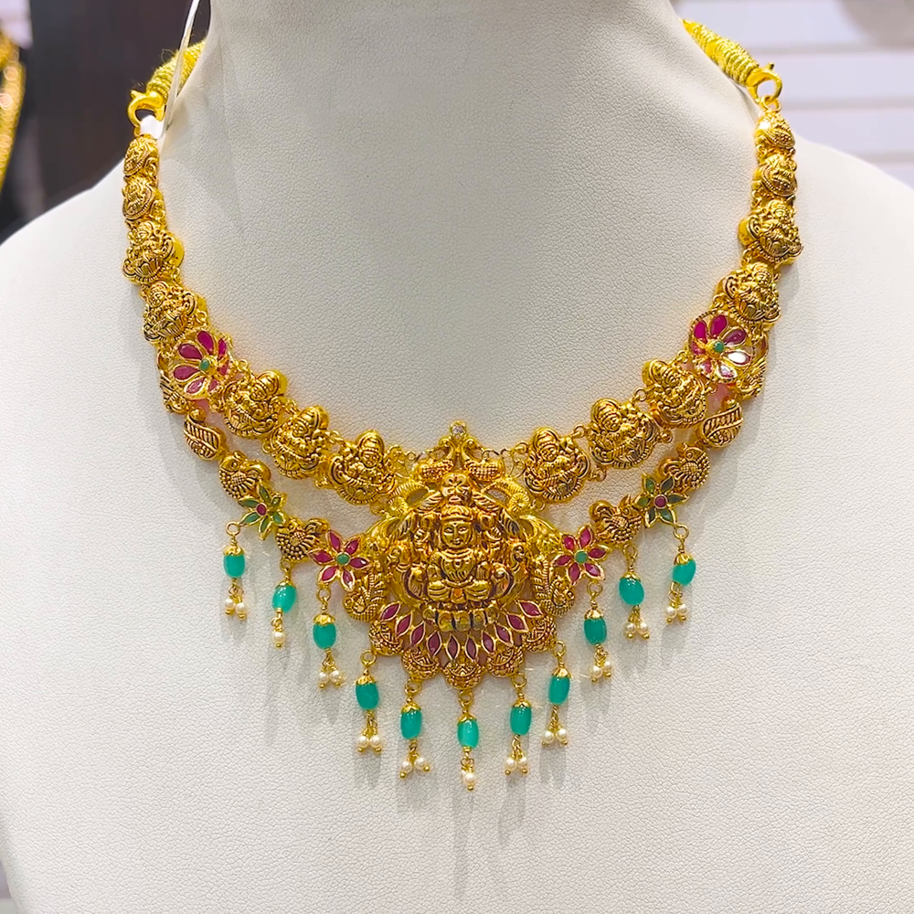 SOUTH INDIA 18.782gms NECKLACE 22K Yellow Gold