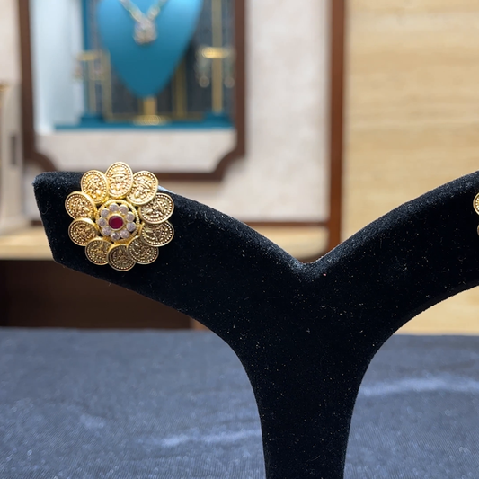 Chennai Shopping Mall 5.81gms EARRINGS 22K Yellow Gold