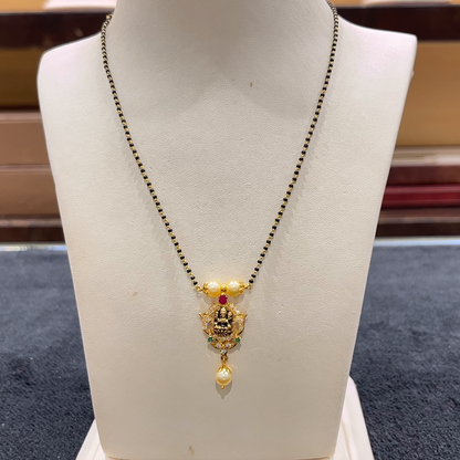 CHANDANA Brothers 4.64gms SHORT BLACK BEADS 22K Yellow Gold