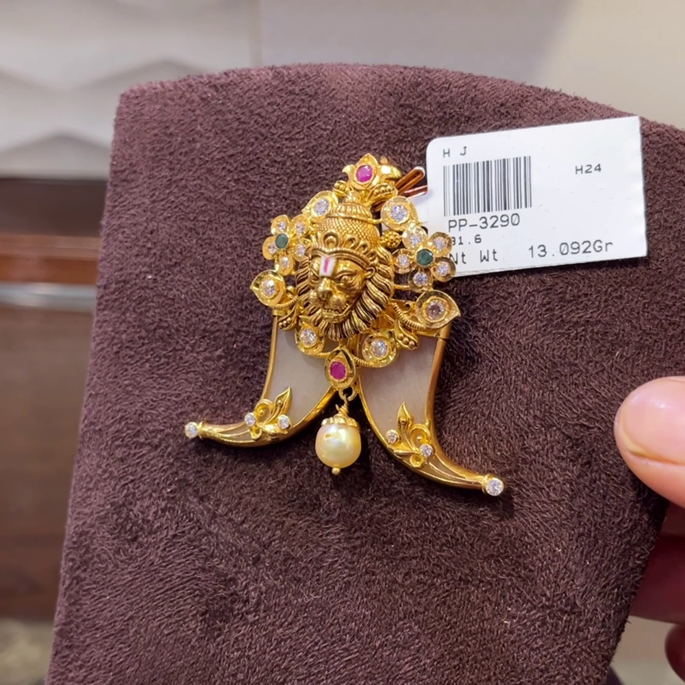 SRI RAM 13.092gms Pendent 22K Nakshi