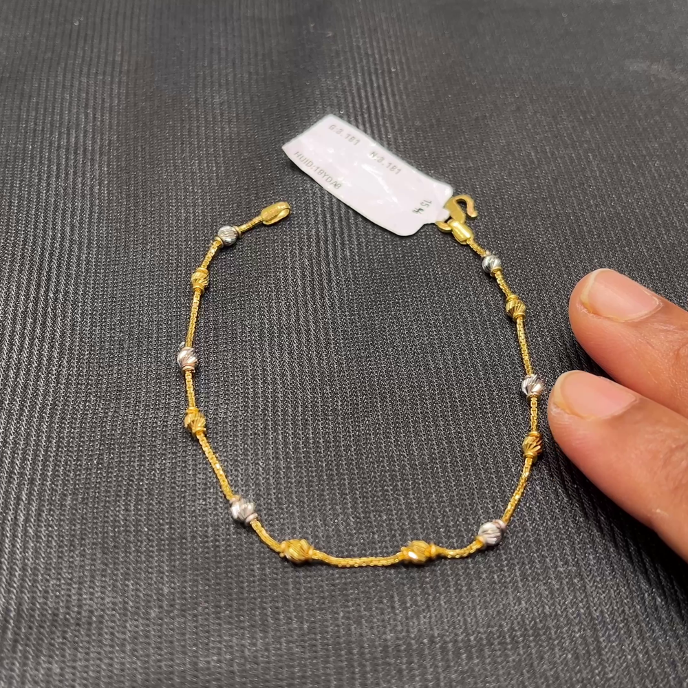 Anu Jewellers 3.181gms Bracelets 22K Yellow Gold