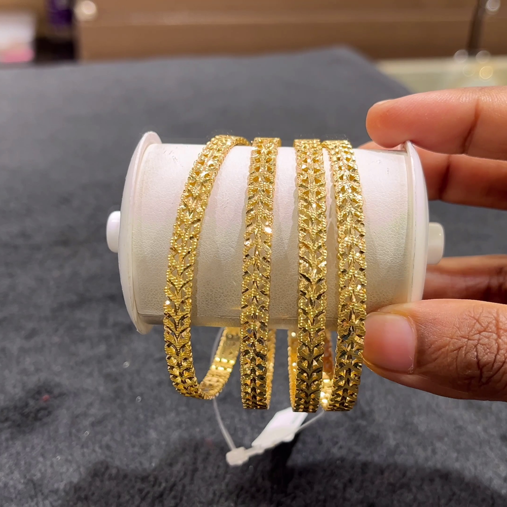 CHANDANA Brothers 60.53gms BANGLES 22K Yellow Gold