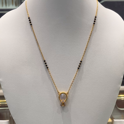 Anu Jewellers 5.835gms SHORT BLACK BEADS 22K Yellow Gold