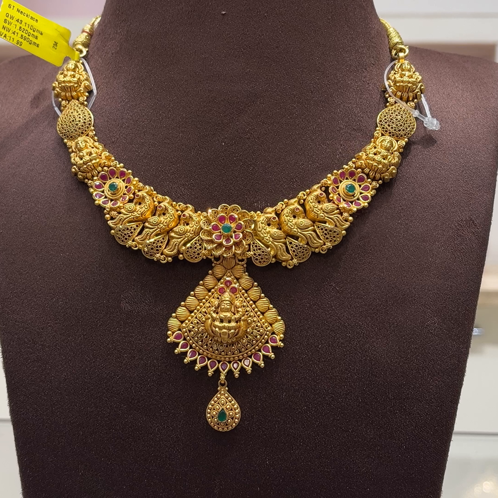 SwarnaKanchi 41.59gms NECKLACE 22K Yellow Gold