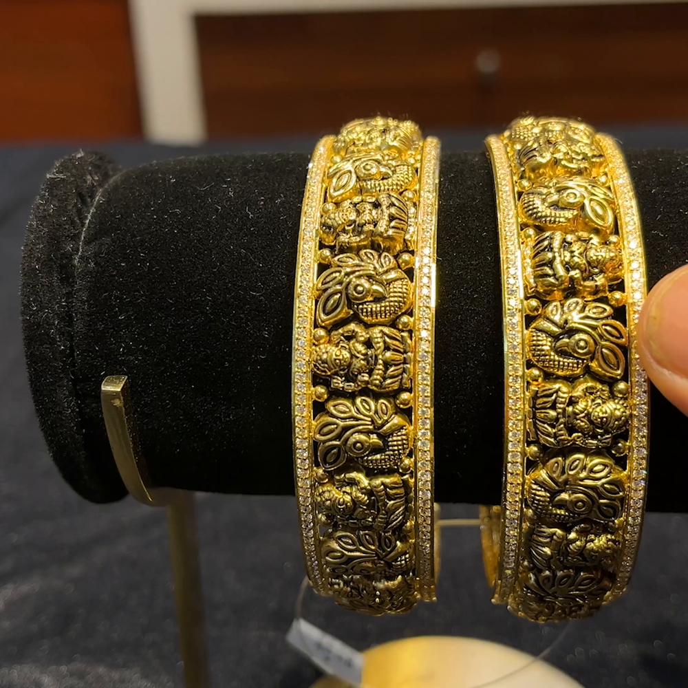 RS BROTHERS 46.43gms BANGLES 22K Yellow Gold