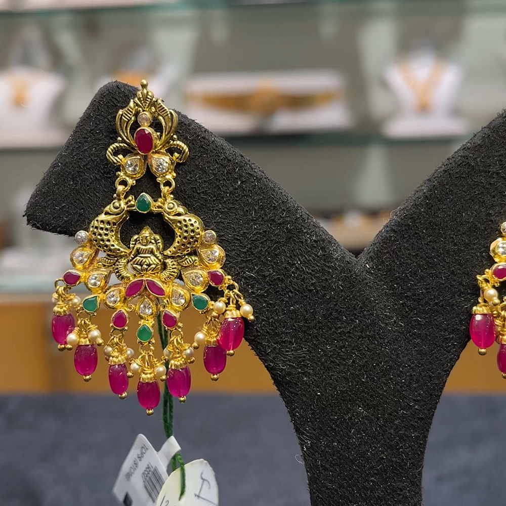 Anu Jewellers 12.165gms EARRINGS 22K Yellow Gold