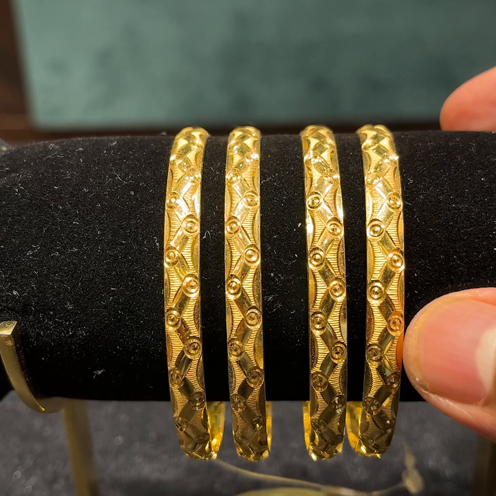 CMR 49.641gms BANGLES 22K Yellow Gold