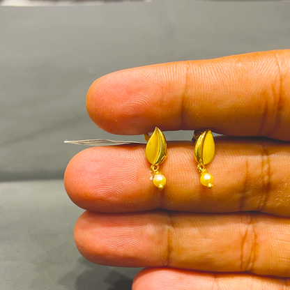 SOUTH INDIA 2.085gms EARRINGS 22K Yellow Gold