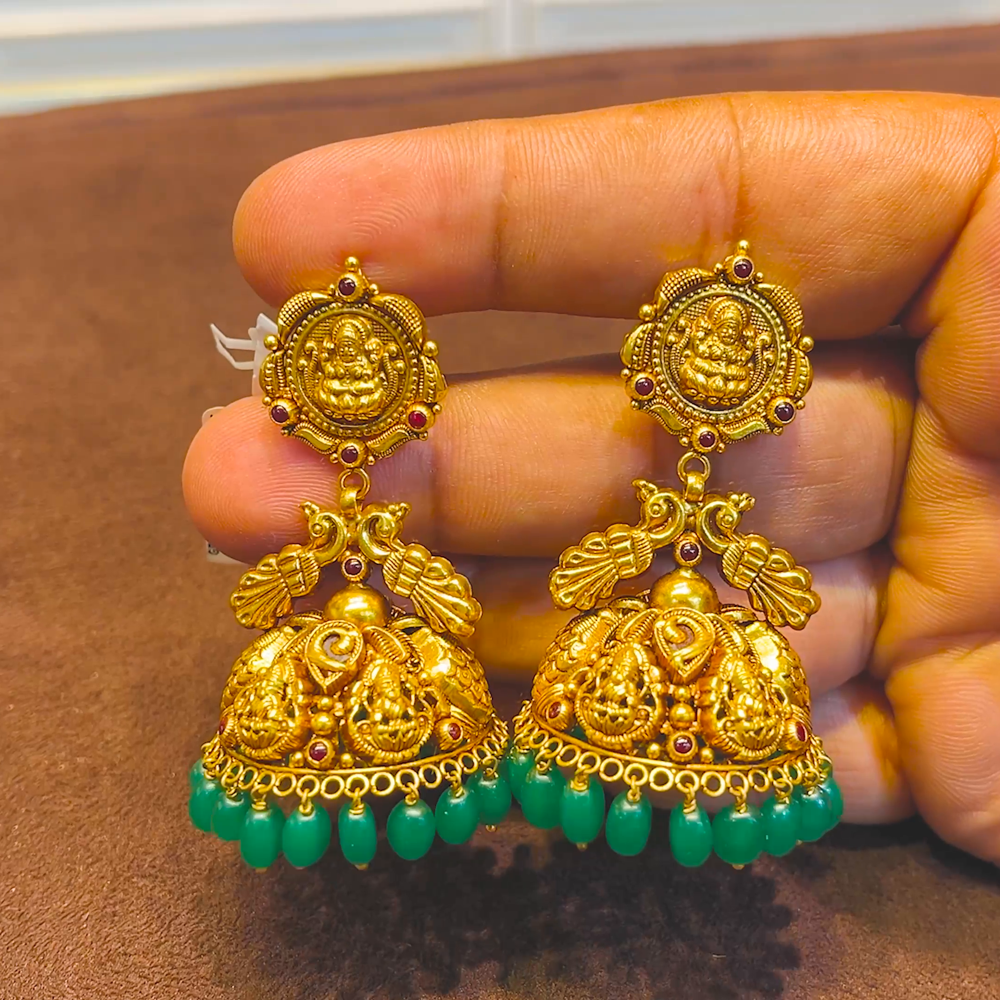 SRI RAM 20.858gms EARRINGS 22K Yellow Gold