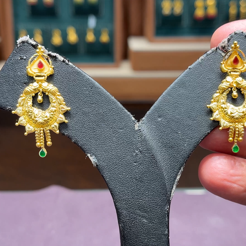 CMR 5.268gms EARRINGS 22K Yellow Gold