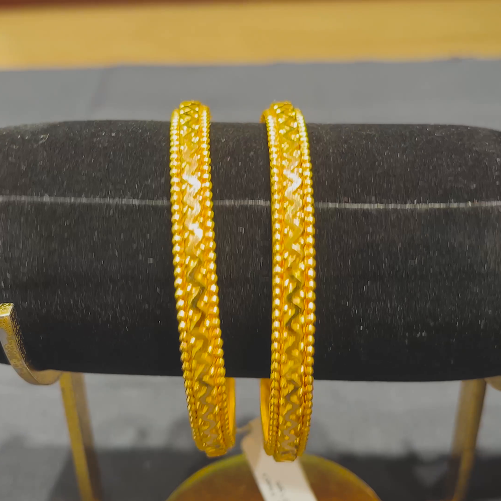 CMR 24.481gms BANGLES 22K Yellow Gold