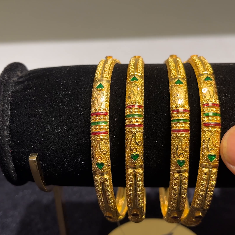 CMR 44.781gms BANGLES 22K Yellow Gold