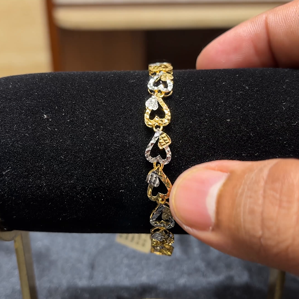 Chennai Shopping Mall 6.7gms Bracelets 22K Yellow Gold