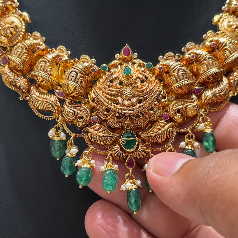 MUKUNDA JEWELLERS 29.715gms NECKLACE 22K Nakshi