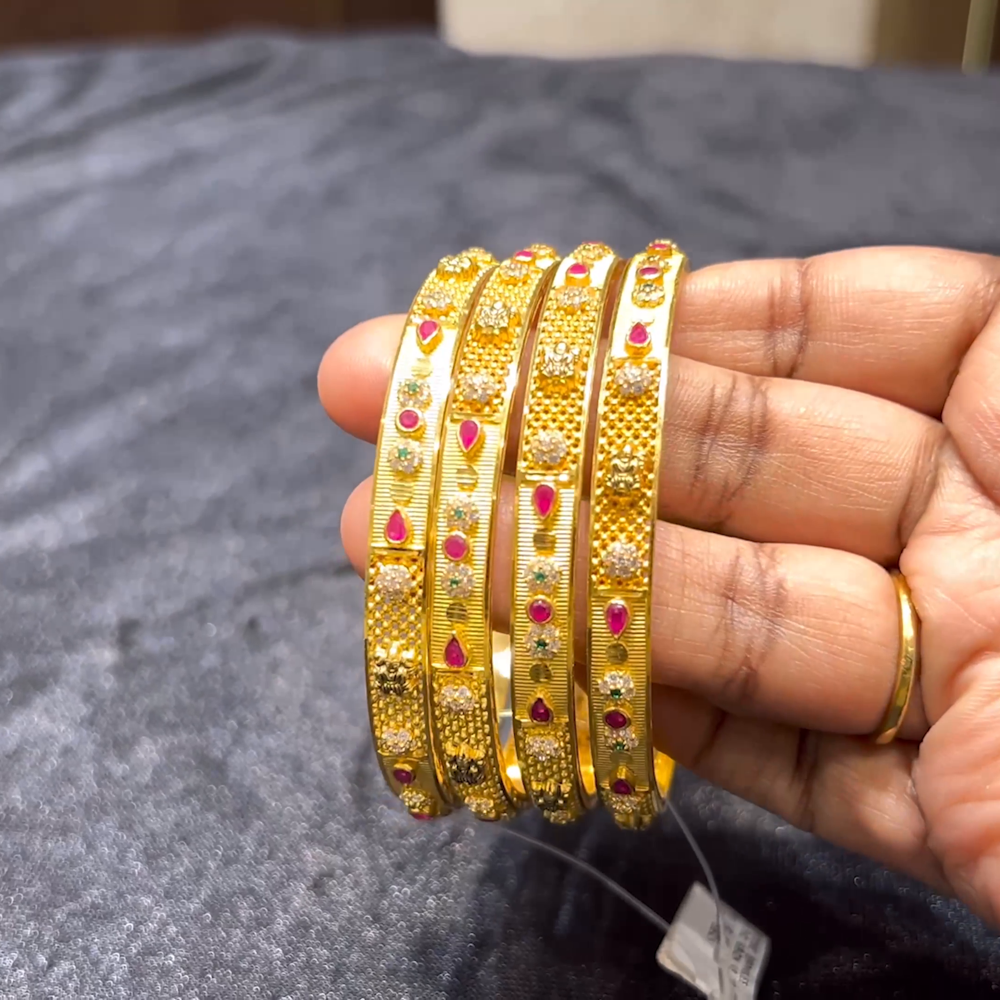 CMR 49.3gms BANGLES 22K Yellow Gold