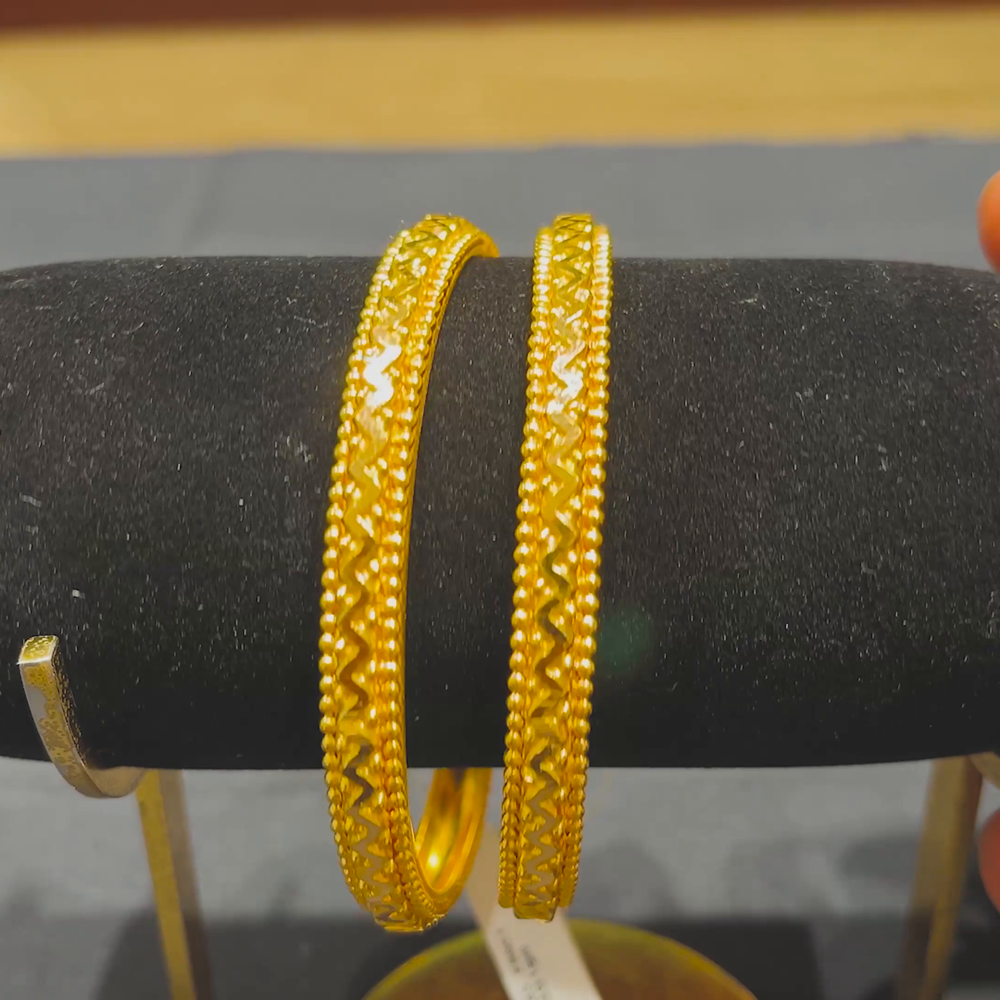 CMR 24.481gms BANGLES 22K Yellow Gold