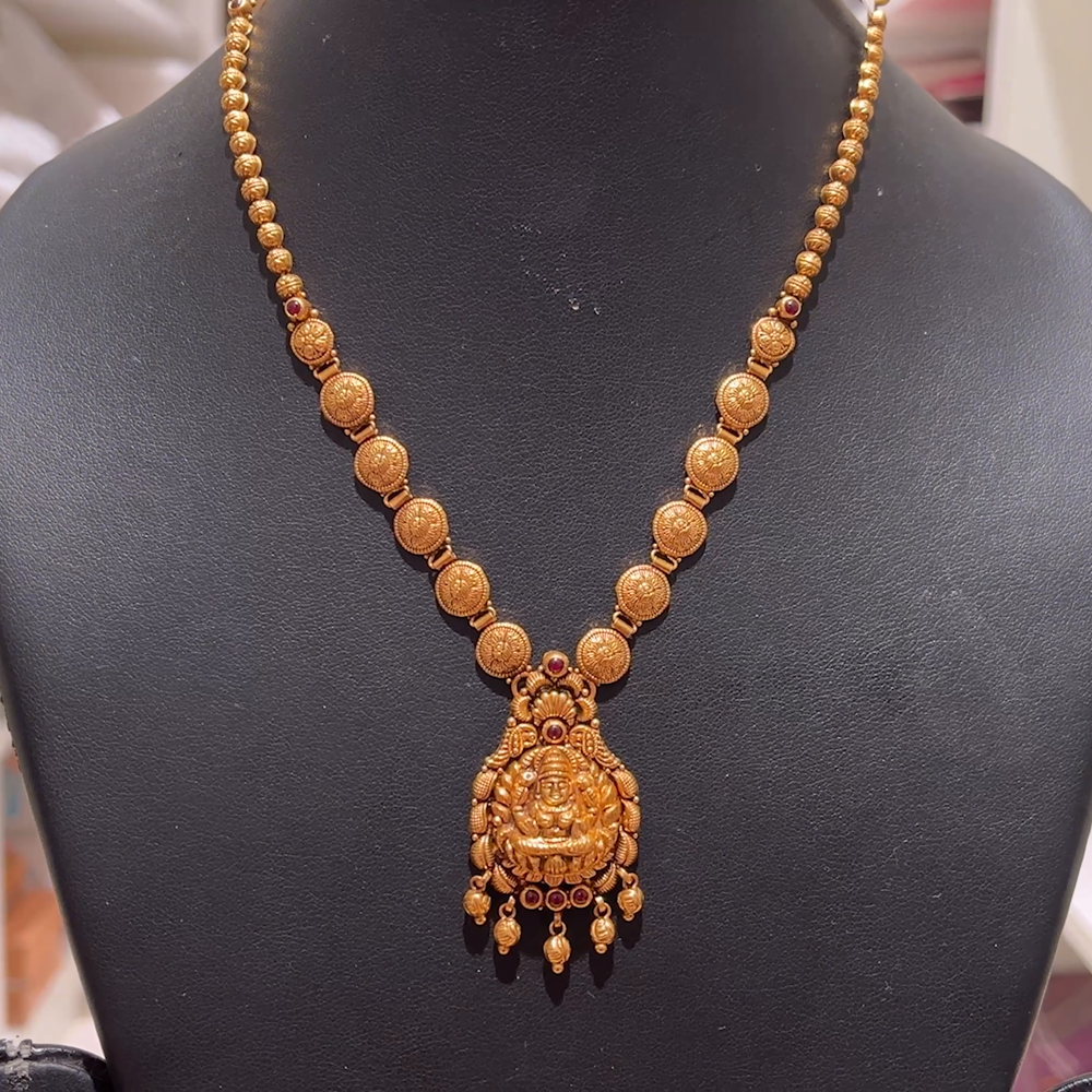 CMR 13.672gms NECKLACE 22K Antique