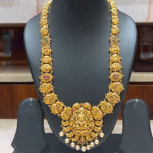 MUKUNDA JEWELLERS 69.133gms HARAMS 22K Antique