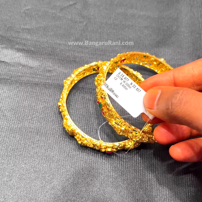 Anu Jewellers 33.637gms BANGLES 22K Yellow Gold
