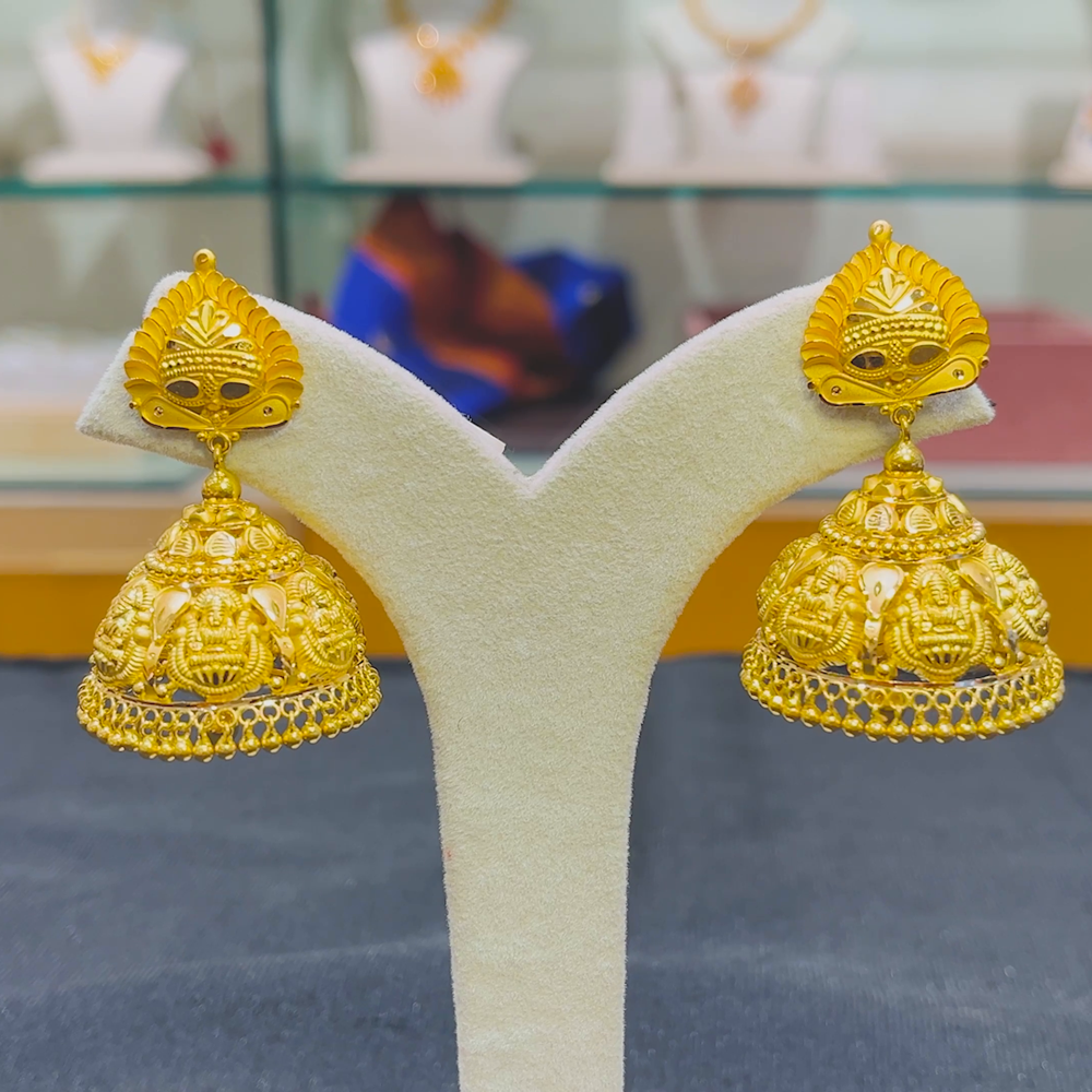 Anu Jewellers 19.982gms EARRINGS 22K Yellow Gold