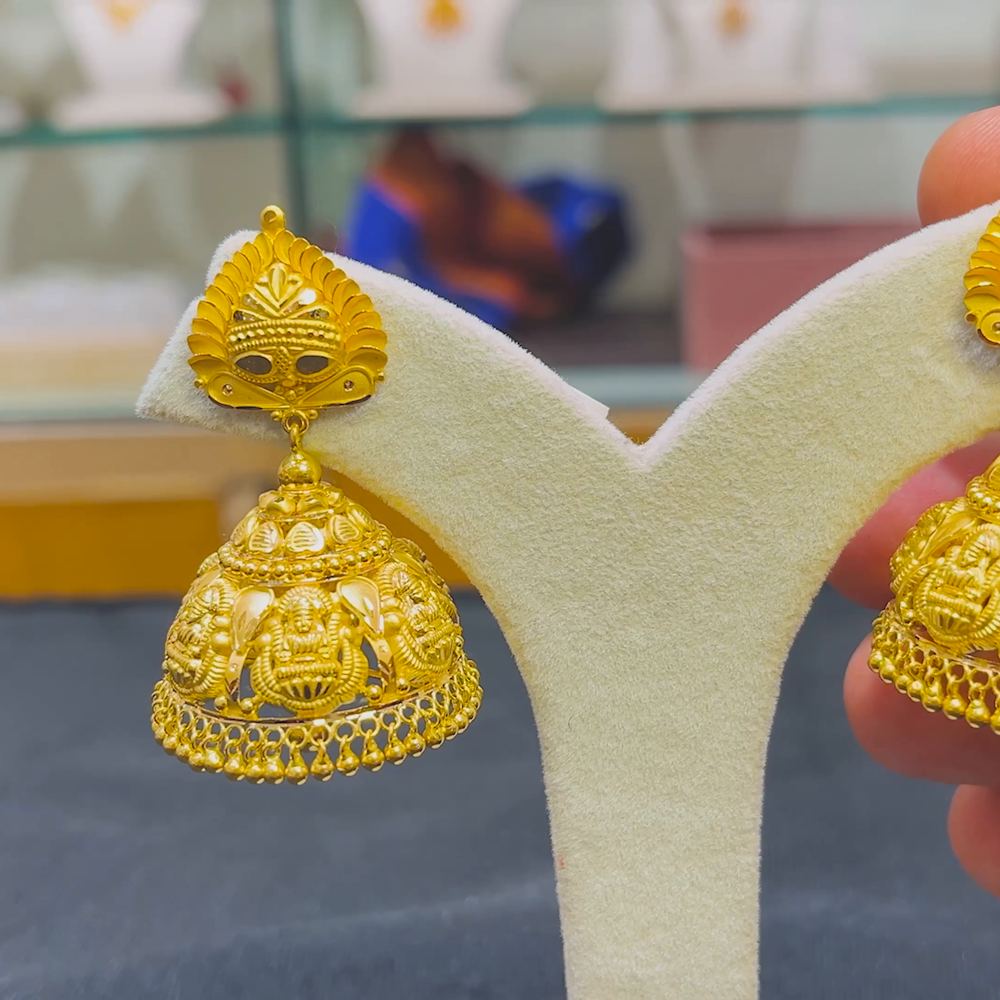 Anu Jewellers 19.982gms EARRINGS 22K Yellow Gold