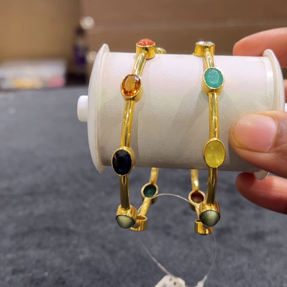 CHANDANA Brothers 24.09gms BANGLES 22K Yellow Gold