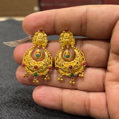 CHANDANA Brothers 9.42gms EARRINGS 22K Yellow Gold