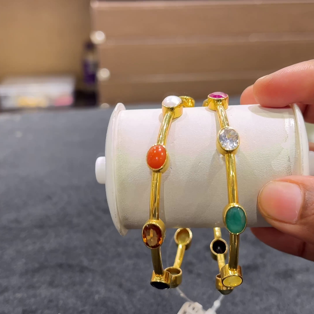 CHANDANA Brothers 24.09gms BANGLES 22K Yellow Gold