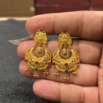 CHANDANA Brothers 9.42gms EARRINGS 22K Yellow Gold