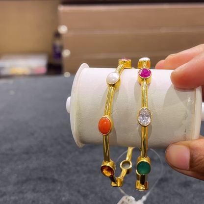 CHANDANA Brothers 24.09gms BANGLES 22K Yellow Gold