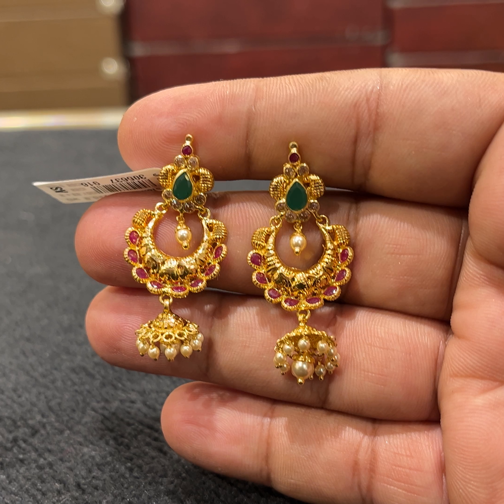 CHANDANA Brothers 7.19gms EARRINGS 22K Yellow Gold