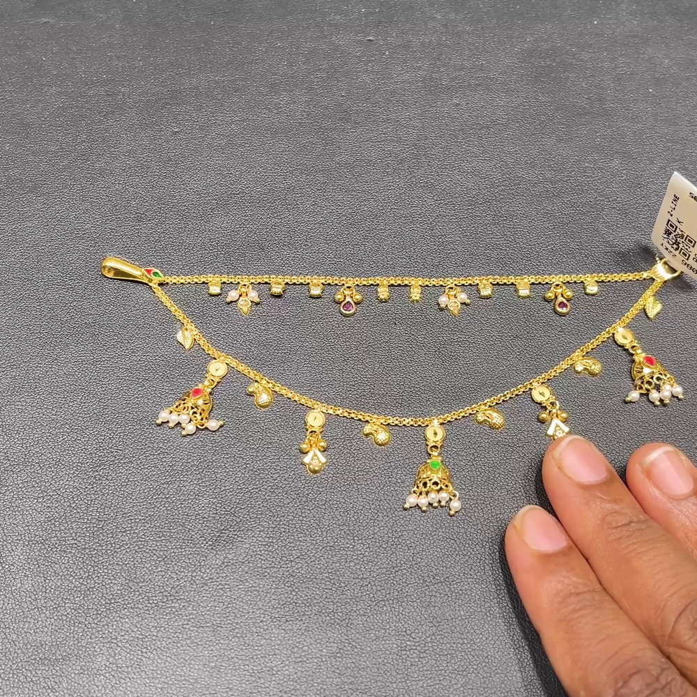 RS BROTHERS 16.282gms Chempasaralu 22K Yellow Gold