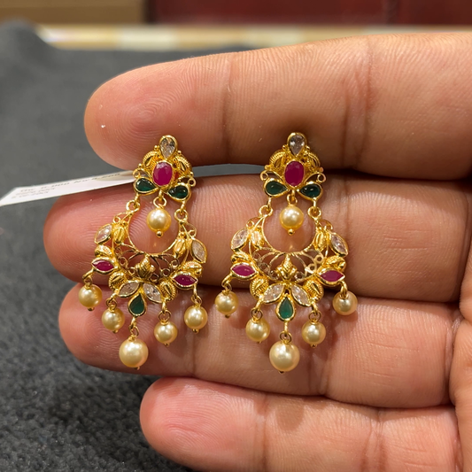 CHANDANA Brothers 5.26gms EARRINGS 22K Yellow Gold